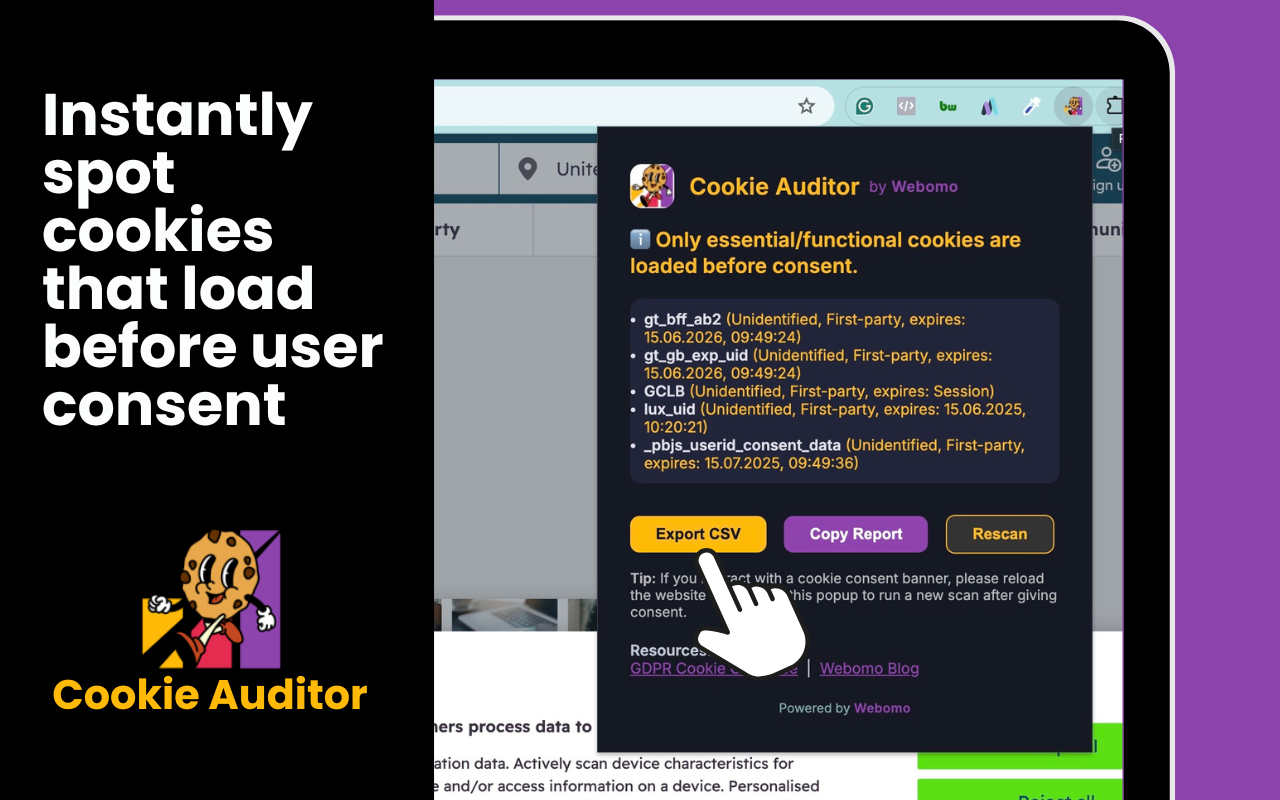 cookie auditor